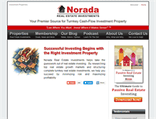 Tablet Screenshot of noradarealestate.com